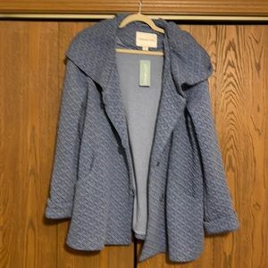 Coldwater creek dusty blue coat